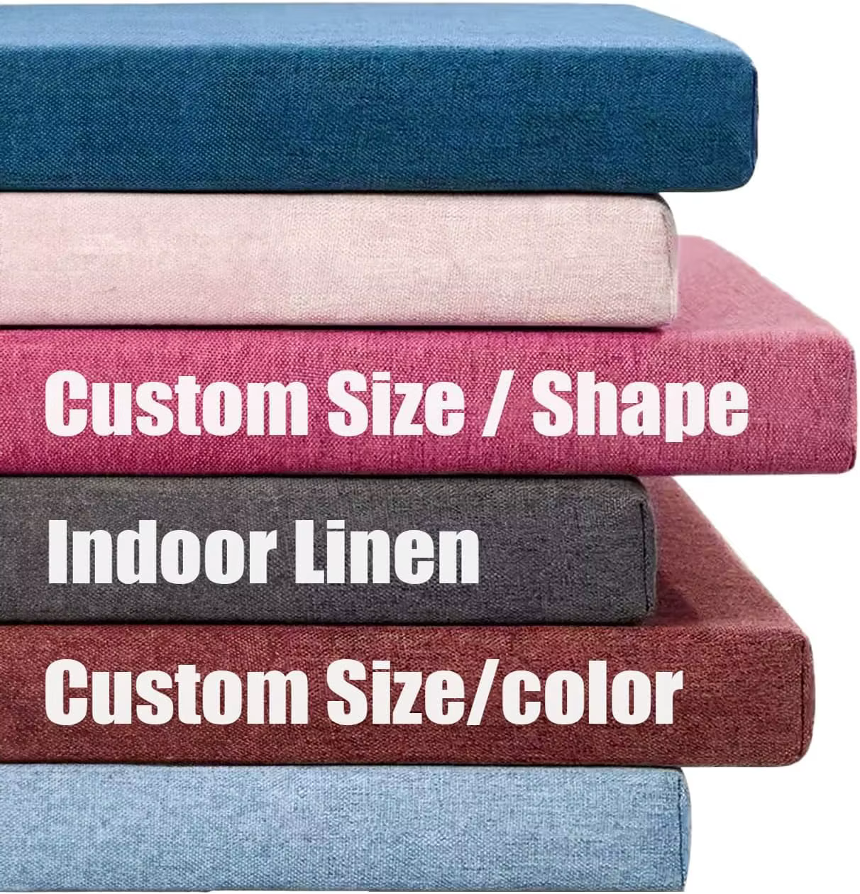 Coussins de banc personnalisés de 5cm