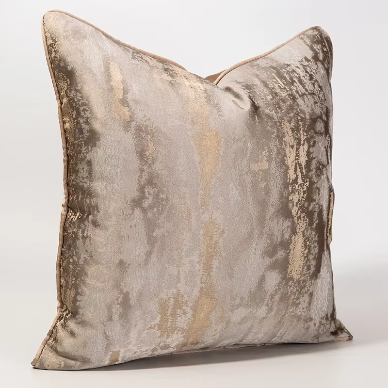 Juste de coussin Jacquard de luxe léger