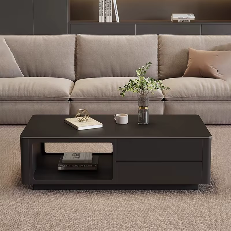 Style nordique avec rangement Table basse Rectangle Design minimaliste Cool