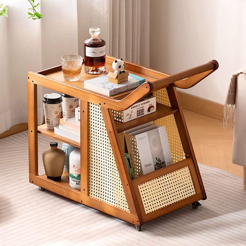 Petite Table basse en bois Portable réglable Premium rangement
