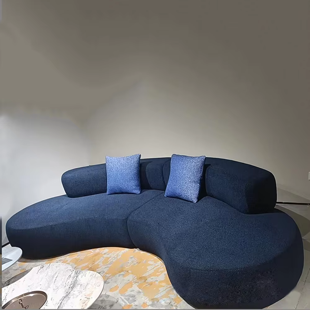 Canapé moderne salon Section modulaire tissu d'angle velours nuage Convertible