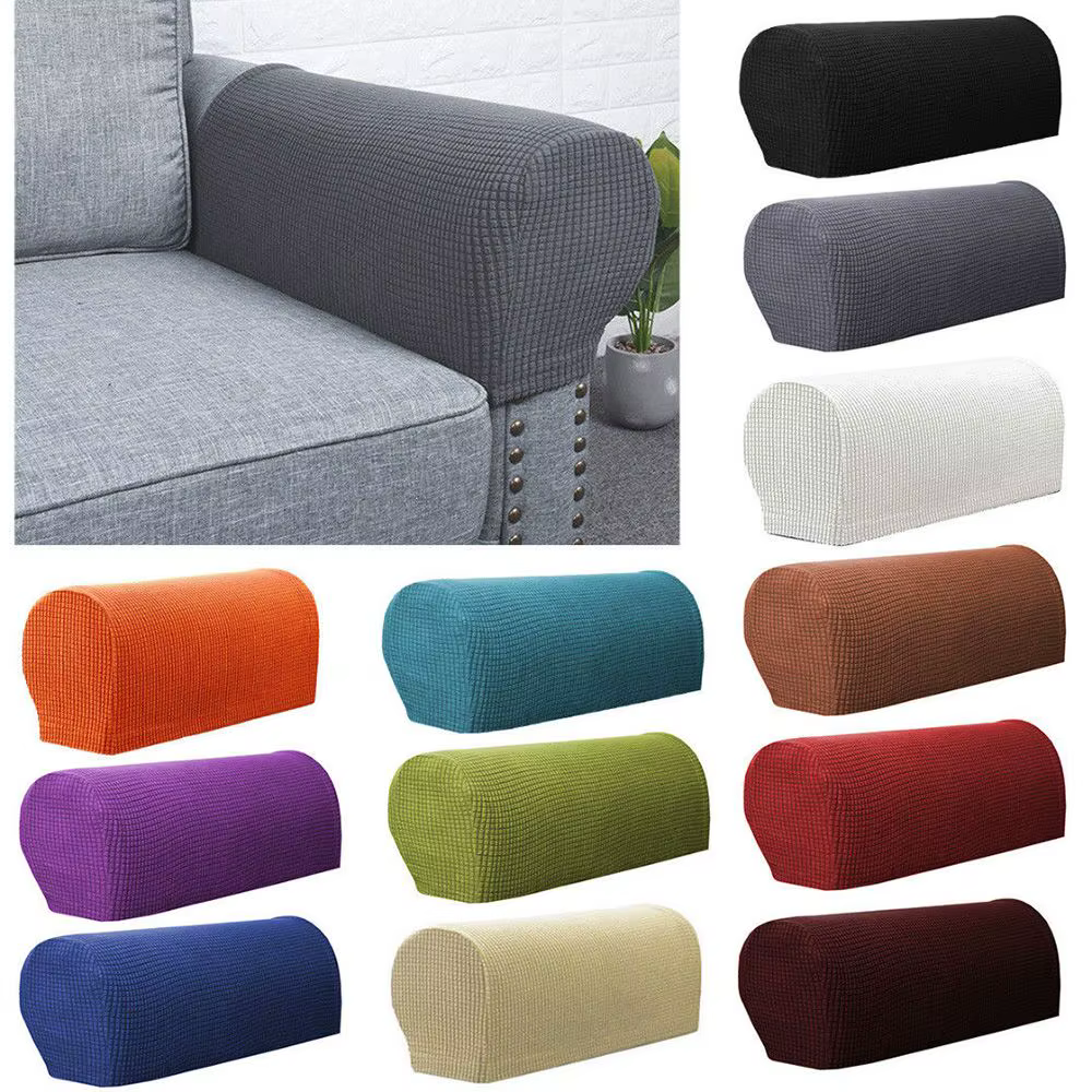 Housses d'accoudoir extensibles pour meubles en flanelle