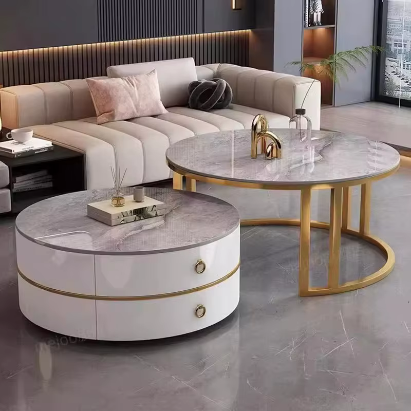 Glam Tables basses nordiques rondes simples