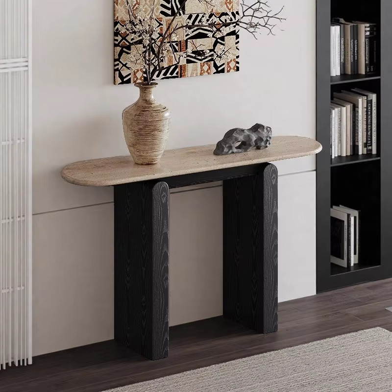 Table console minimaliste vintage italienne premium esthétique élégante