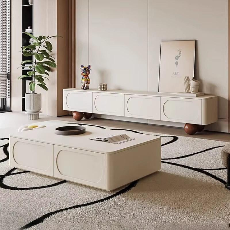 Ornement moderne meuble Tv blanc Design Simple plancher