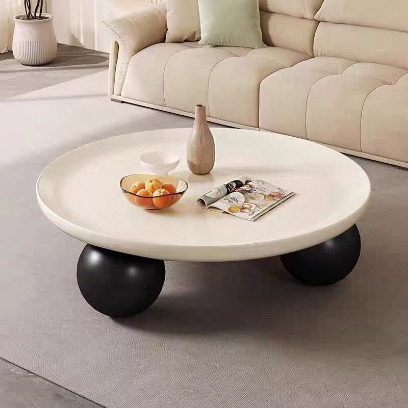 Table d'appoint ronde pour canapé