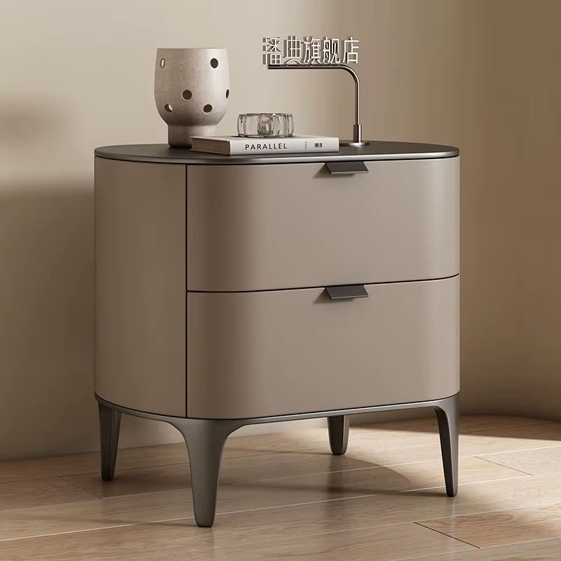 Tables de chevet de luxe en cuir microfibre