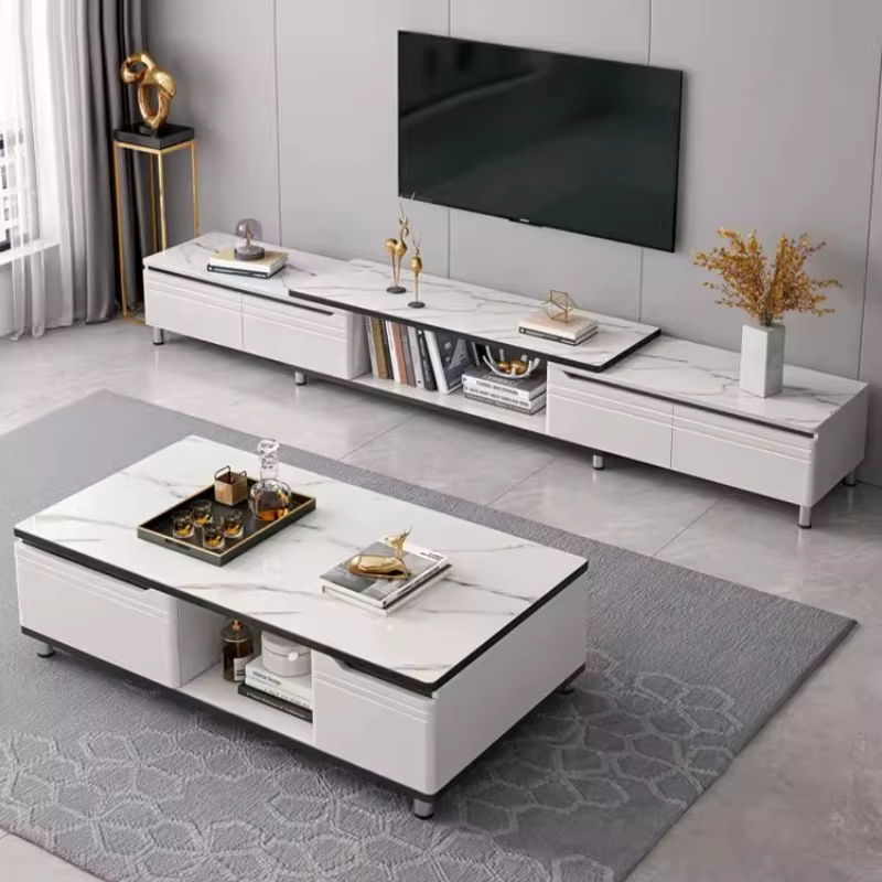 Meuble TV blanc pour salon