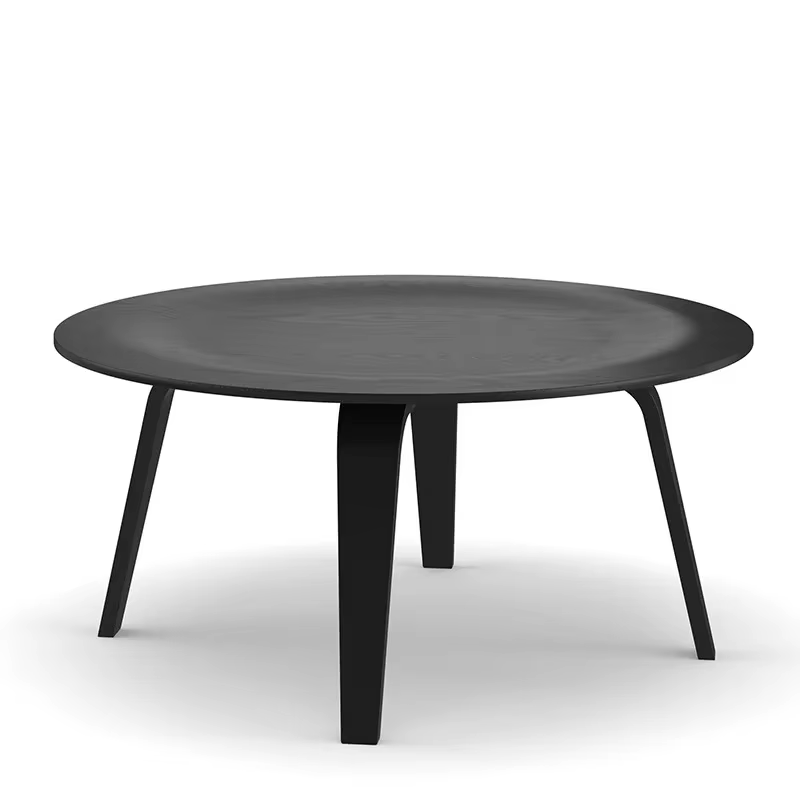 Table basse ronde design chaud petit appartement bois massif salon simplicité modernité personnalité créativité