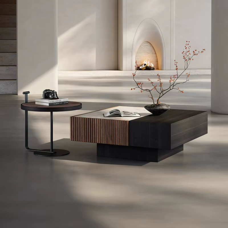 Table basse de salon moderne de style nordique pour hôtel
