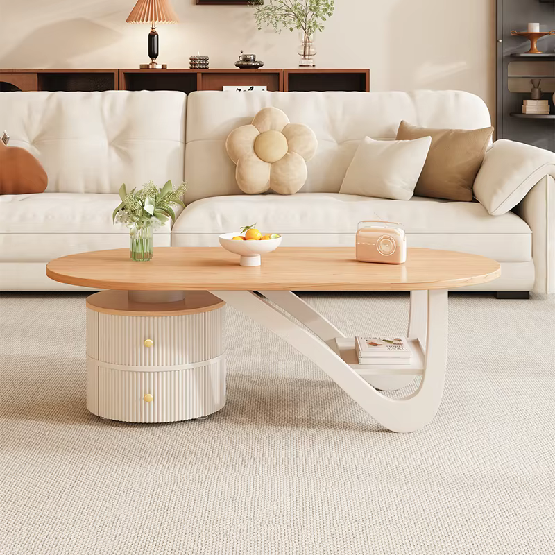 Table basse de luxe nordique en bois