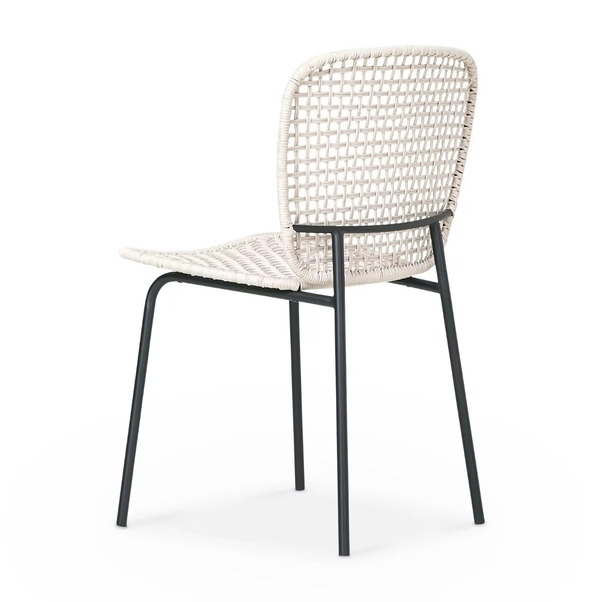 Chaises de bistro françaises en rotin