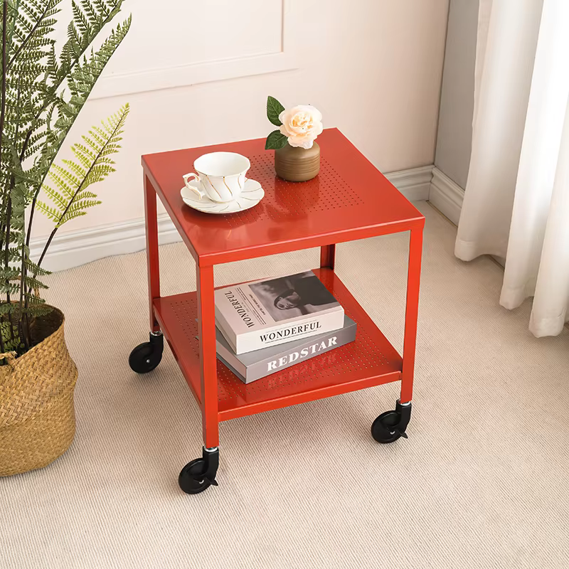 Table d'appoint Mobile colorée Double couche