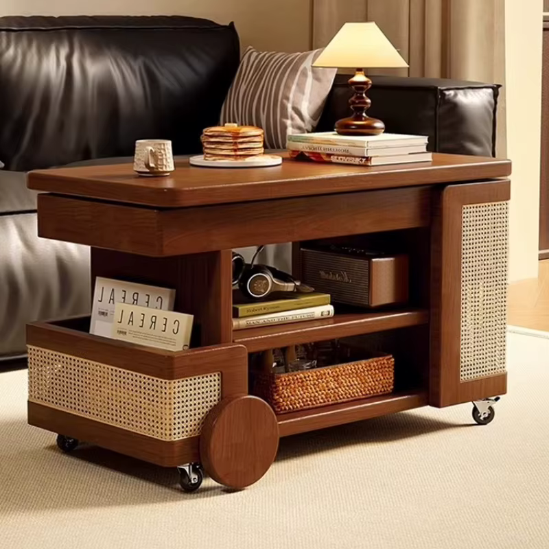 Roulettes De rangement Table basse ornements affichage rotation Glam