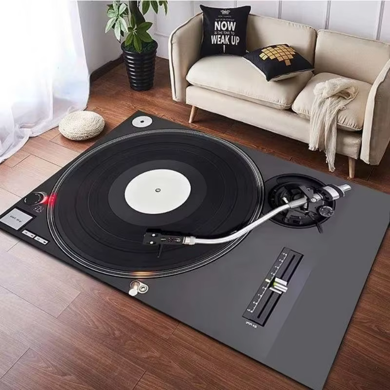 Plateau tournant réaliste en vinyle