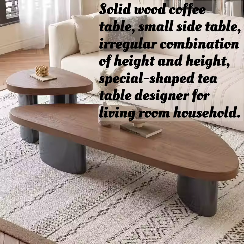 Table basse en bois massif pour salon