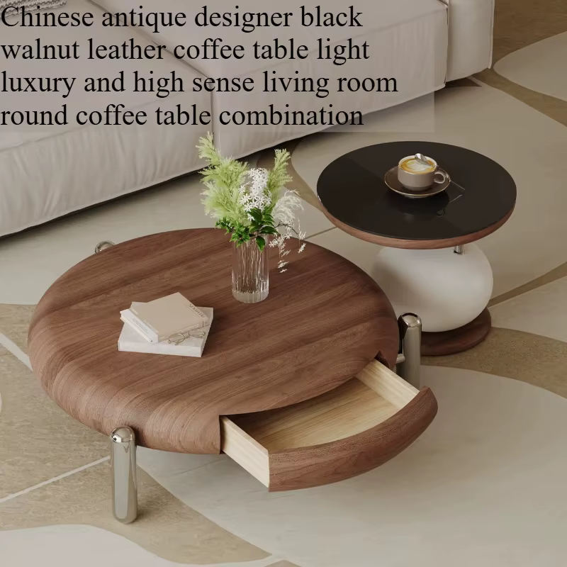 Table basse ronde vintage