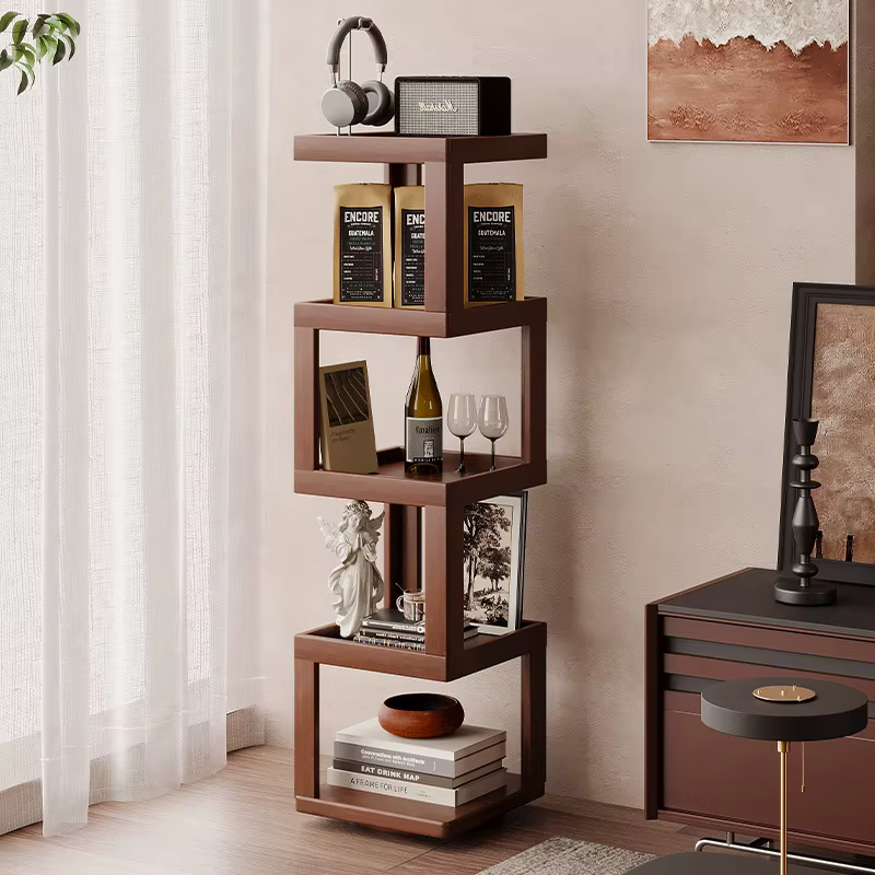 Étagère de rangement étroite tout-en-un à poser au mur pour le salon