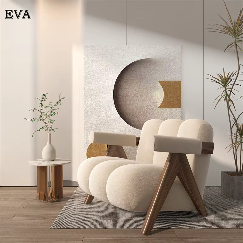 Chaises de salon en bois nordique