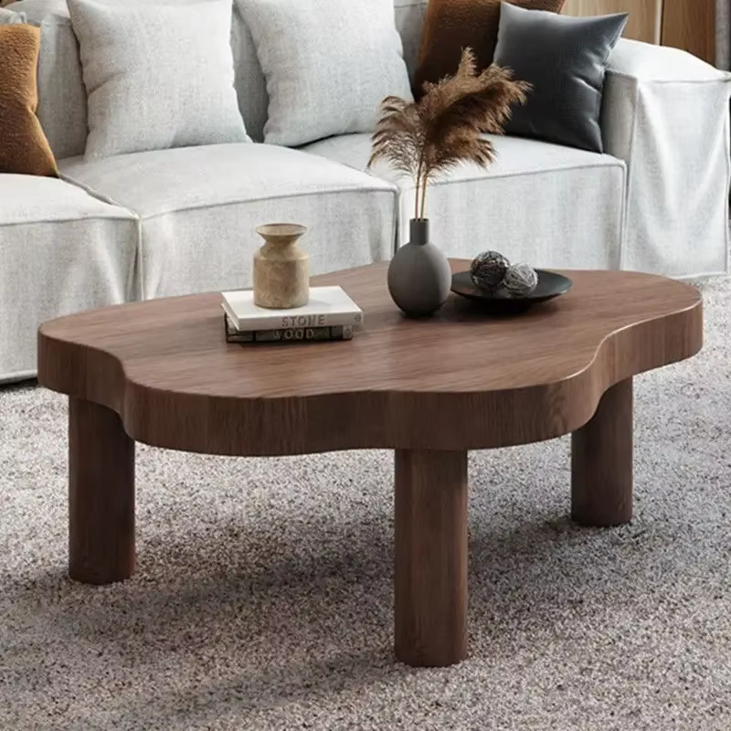 Table d'appoint basse nordique en forme de nuage