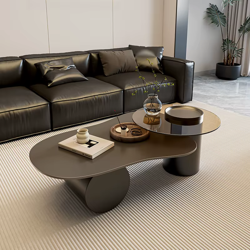 Table Basse ovale minimaliste italienne