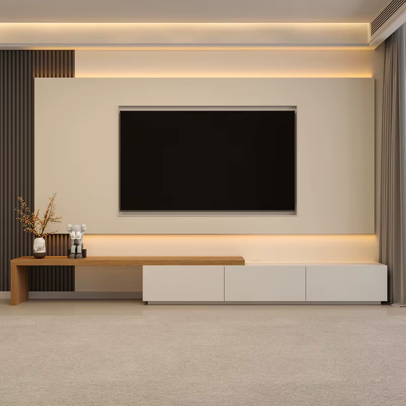 Meuble TV rétractable pour salon