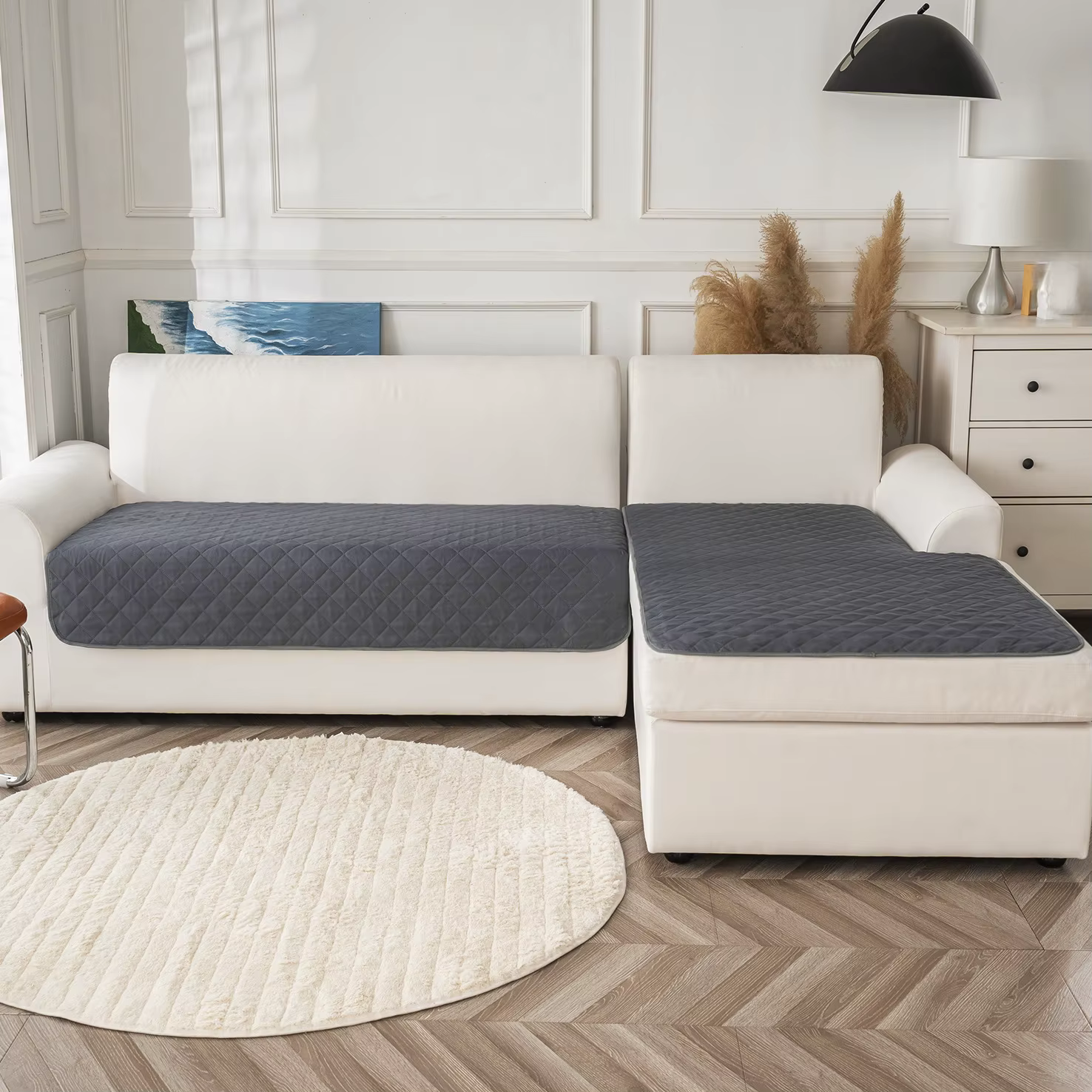 Housse de canapé imperméable 2 pièces