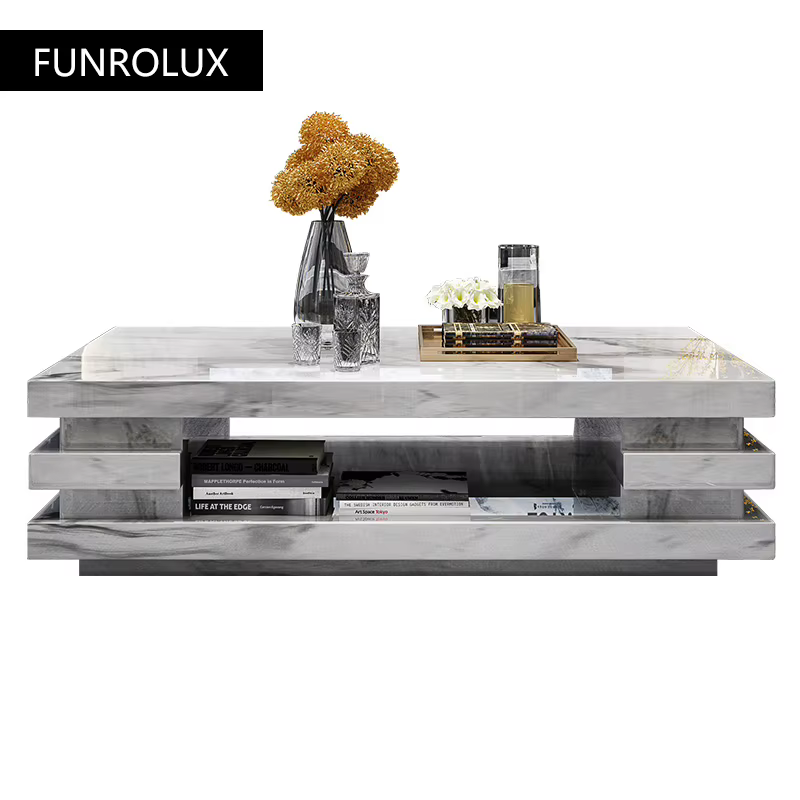 Table basse en pierre de grotte naturelle moderne