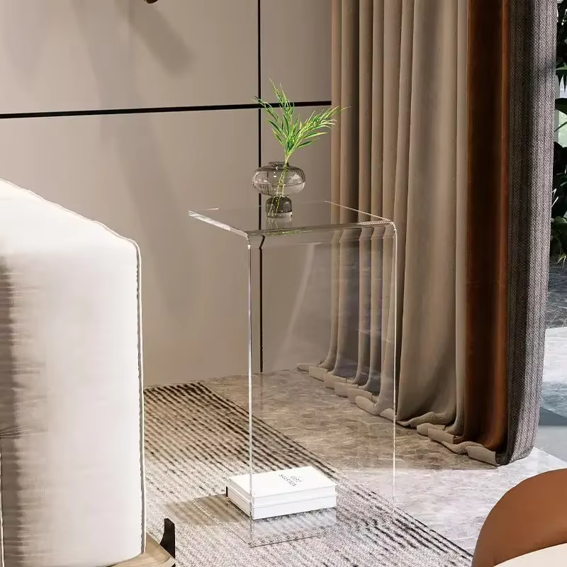 Table d'appoint en acrylique Transparent