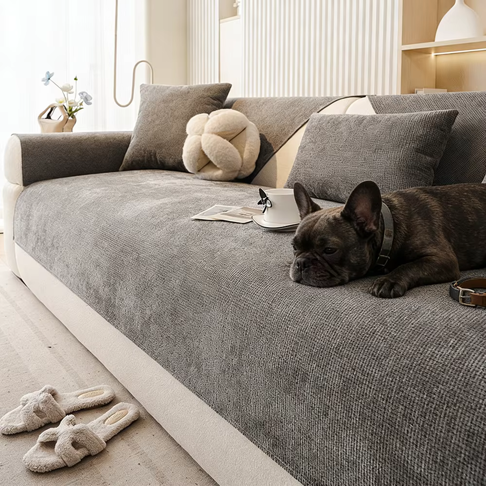 Housse de canapé moderne simple, universelle toutes saisons, antidérapante, imperméable, résistante aux griffures de chat, en tissu, pour dossier et assise