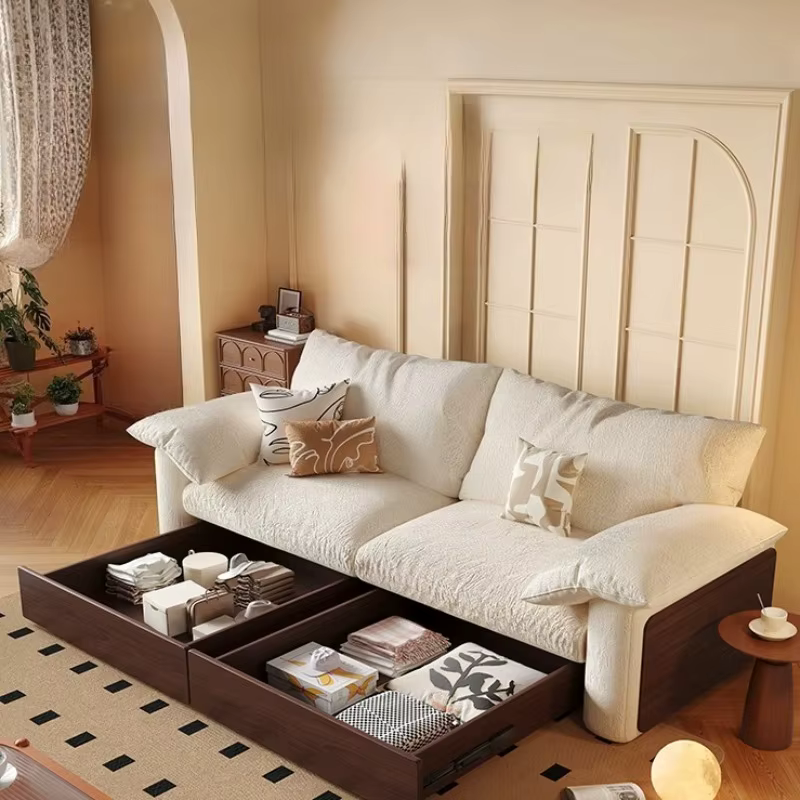 Softs concepteur salon canapés Double classique nordique coussin canapé adultes