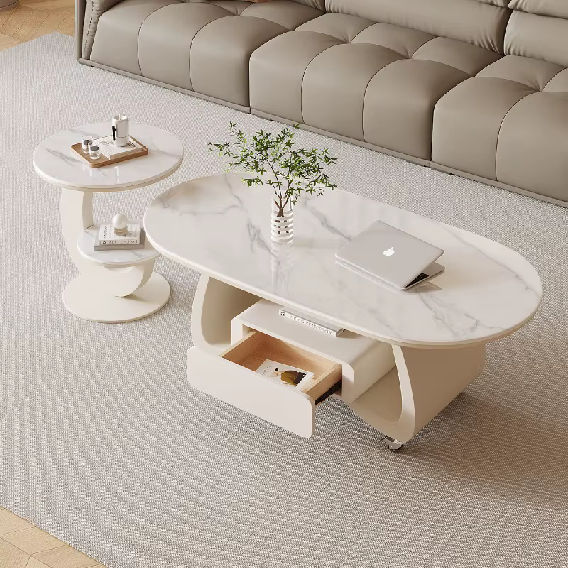 Table basse design claire