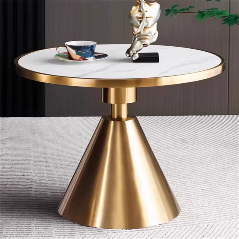 Tables basses rondes authentiques Design blanc moderne petites