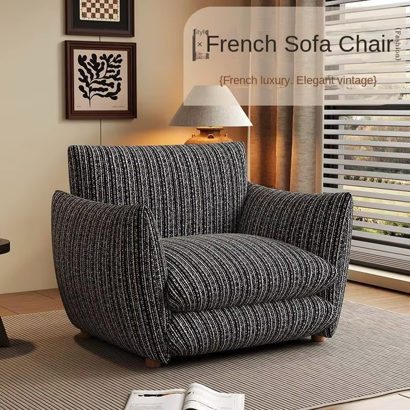 Fauteuil simple Joylive de style français pour salon