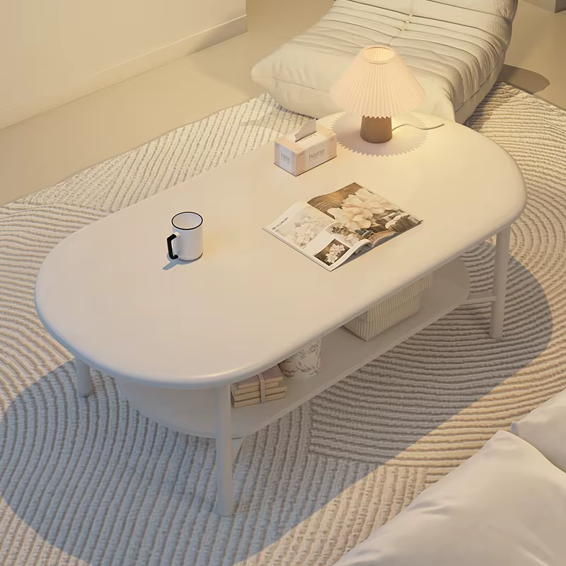 Tables basses portables blanches pieds modernes Design