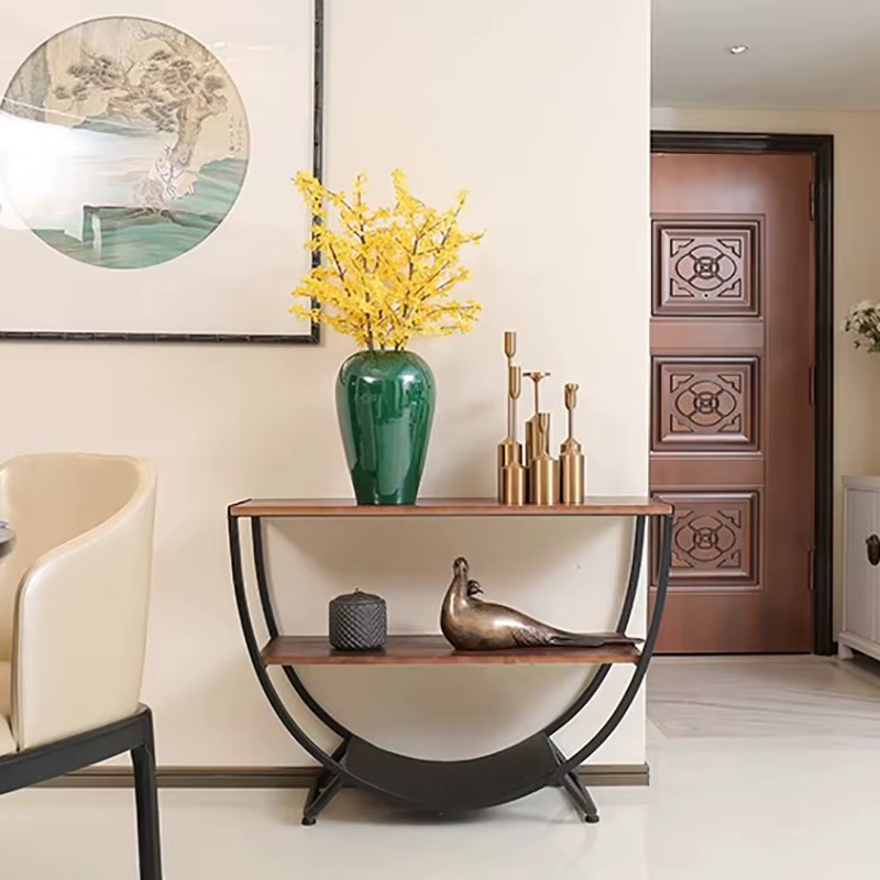 Avec rangement Chic Console Table Vintage esthétique luxe salon