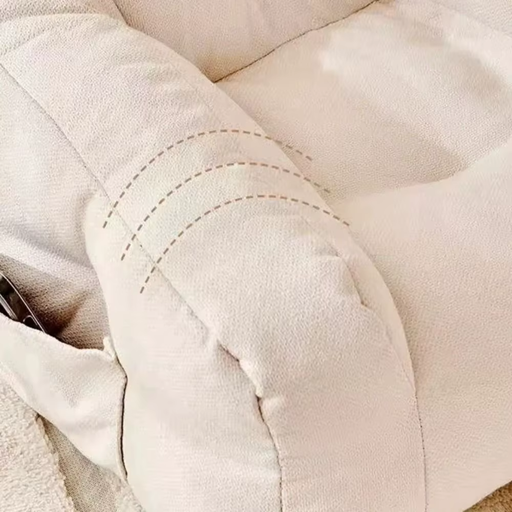 Canapé paresseux en tissu doux avec sac de rangement