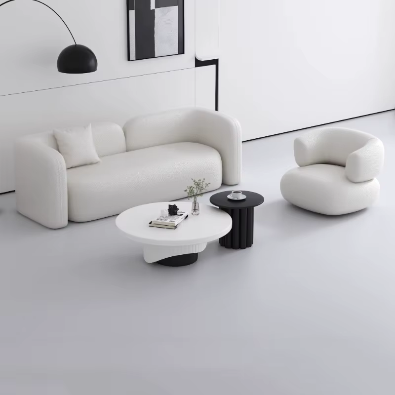 Canapé de salon de luxe nordique minimaliste Double