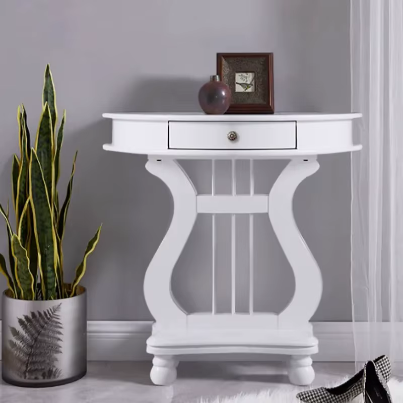 Avec tiroirs Table Console moderne de luxe avec rangement couloir