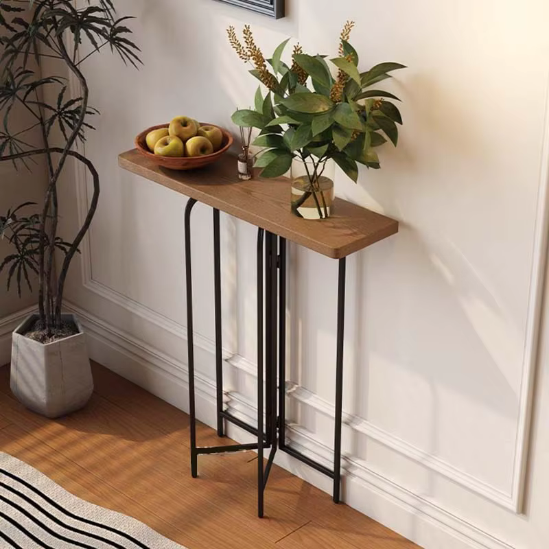 Table Console à pieds en métal Vintage