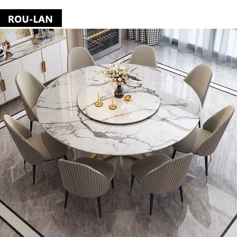 Table à manger moderne en marbre et ardoise pour restaurant