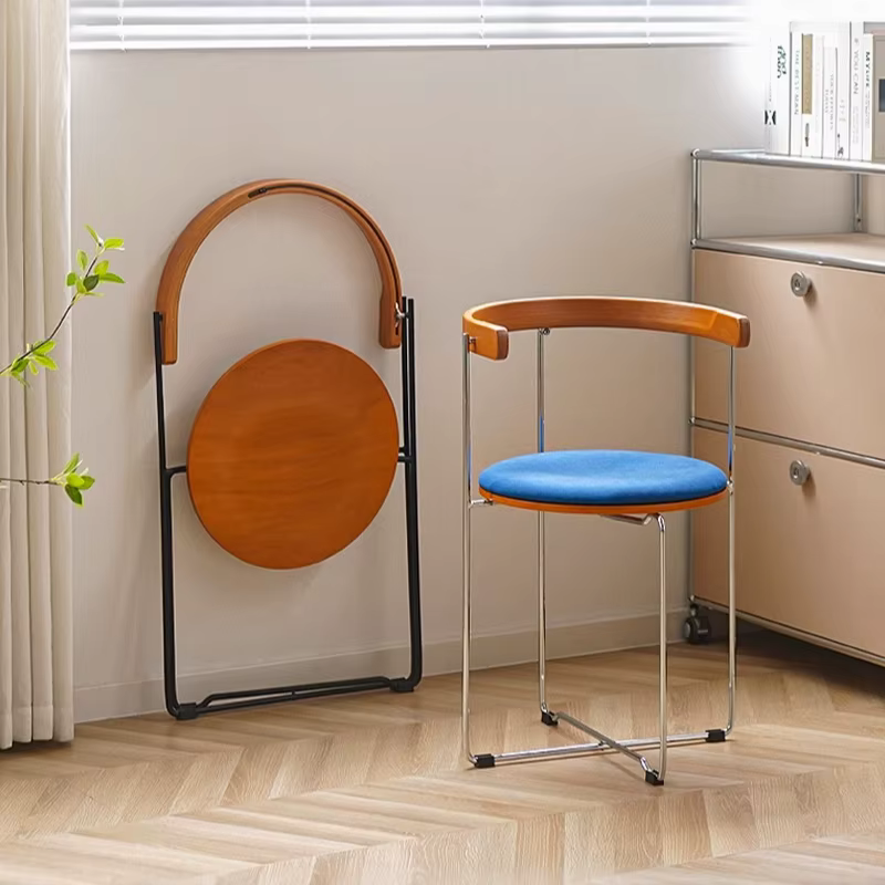 Chaise de salle à manger pliable en bois
