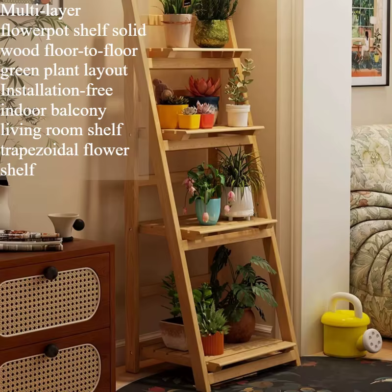 Étagère à plantes en bois