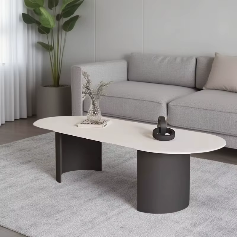 Table basse ovale moderne