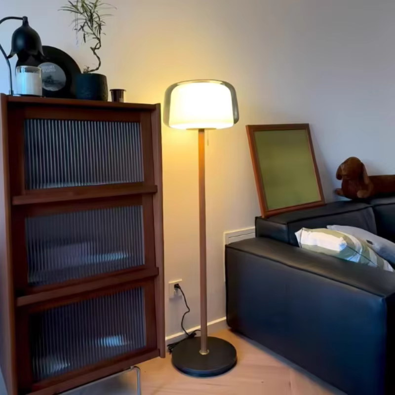 Canapé moderne coin latéral lampadaire nordique Double verre lampe de table chevet étude bureau salon créatif LED lampe sur pied