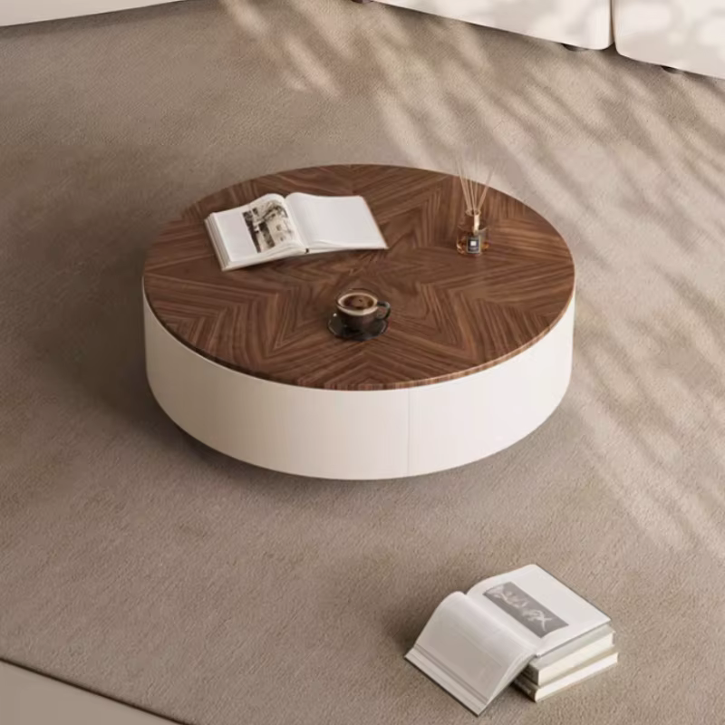 Table basse ronde en bois