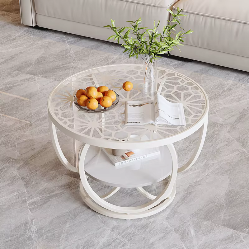 Table Basse De luxe française minimaliste verre Glam