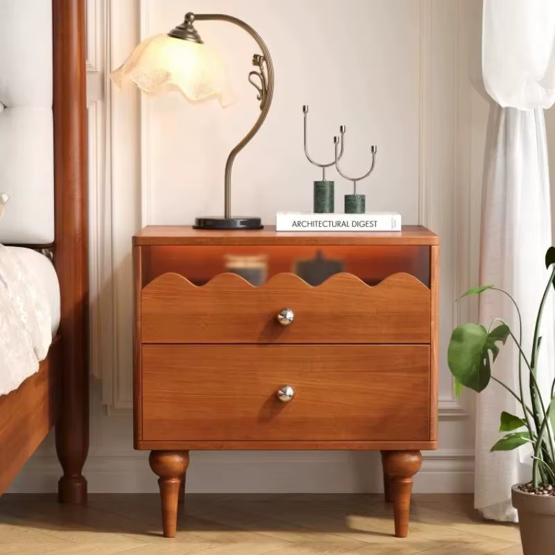 Petite table de chevet rétro moderne