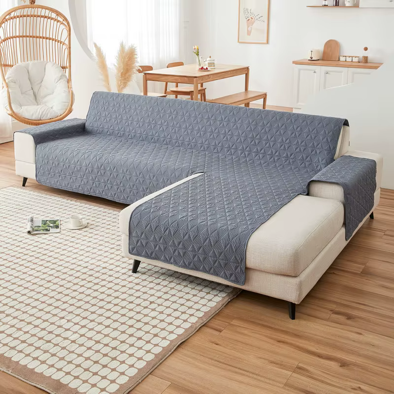 Housse de canapé imperméable en forme de L