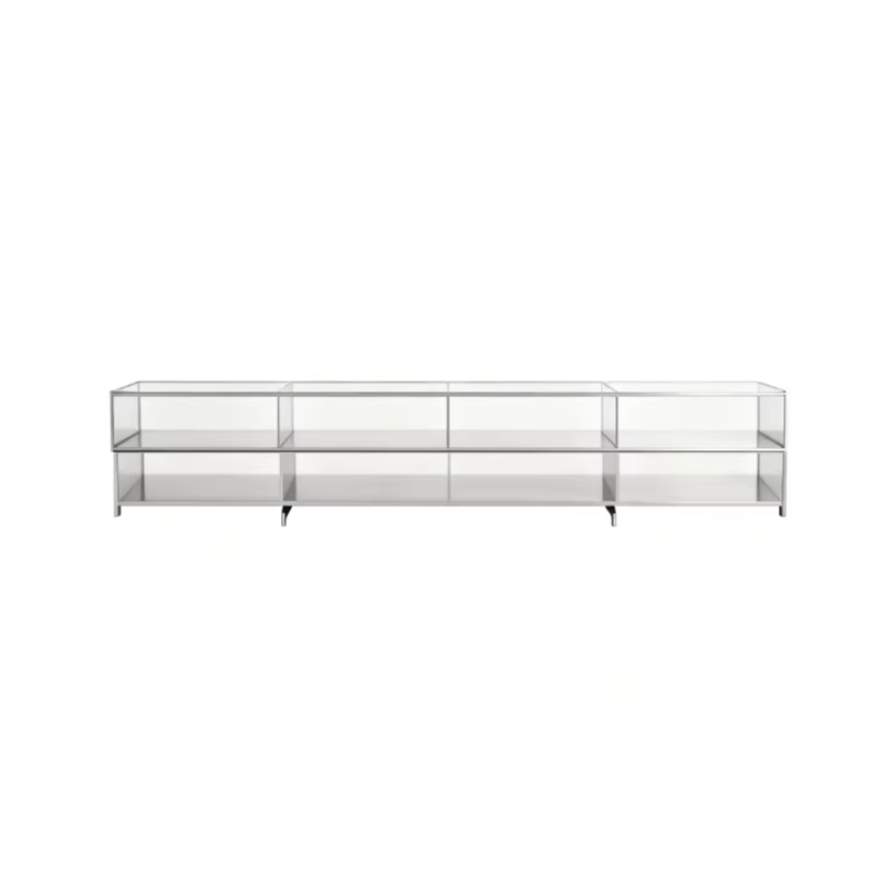 Meuble TV personnalisé minimaliste moderne pieds en métal Glam